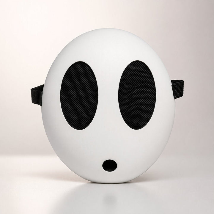 Halloween Shy Guy Mask - White Character Face Accessory - White 2