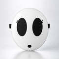 Halloween Shy Guy Mask - White Character Face Accessory