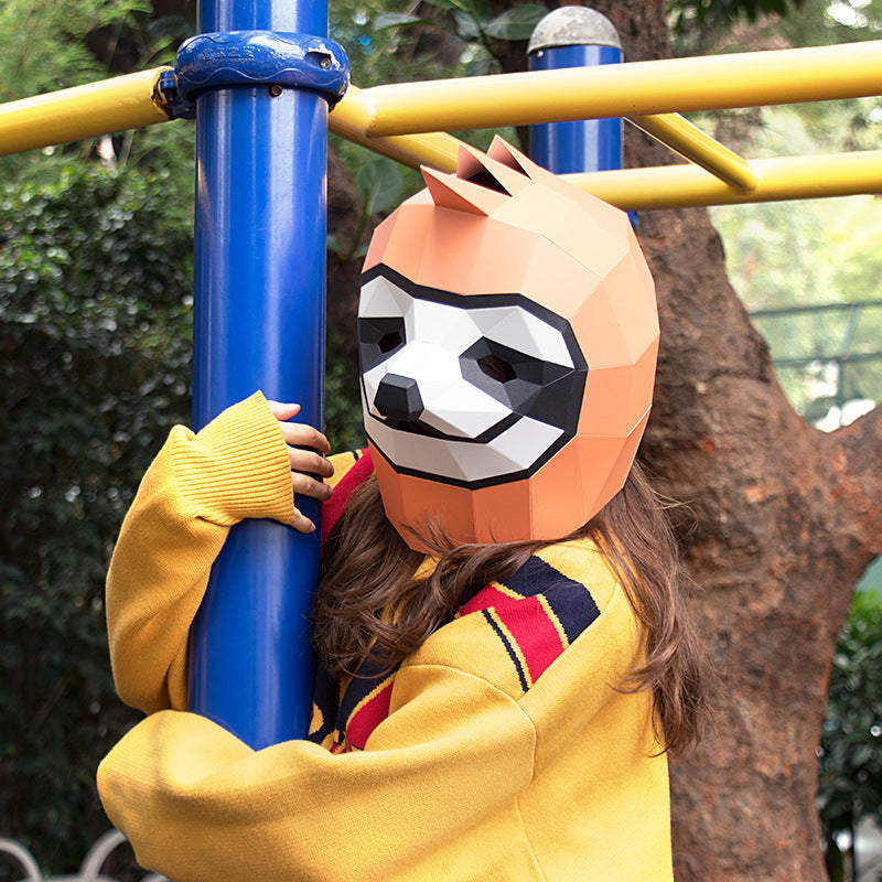 Halloween Sloth Mask - Paper Cardboard Party Costume Accessory