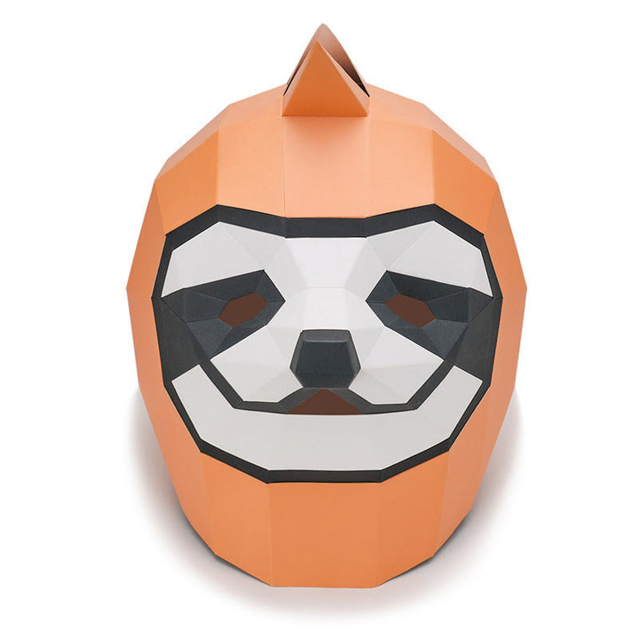 Halloween Sloth Mask - Paper Cardboard Party Costume Accessory - Orange