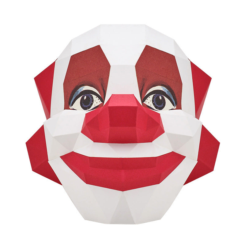 Halloween Smiling Creepy Clown Mask - Scary Cosplay Prop