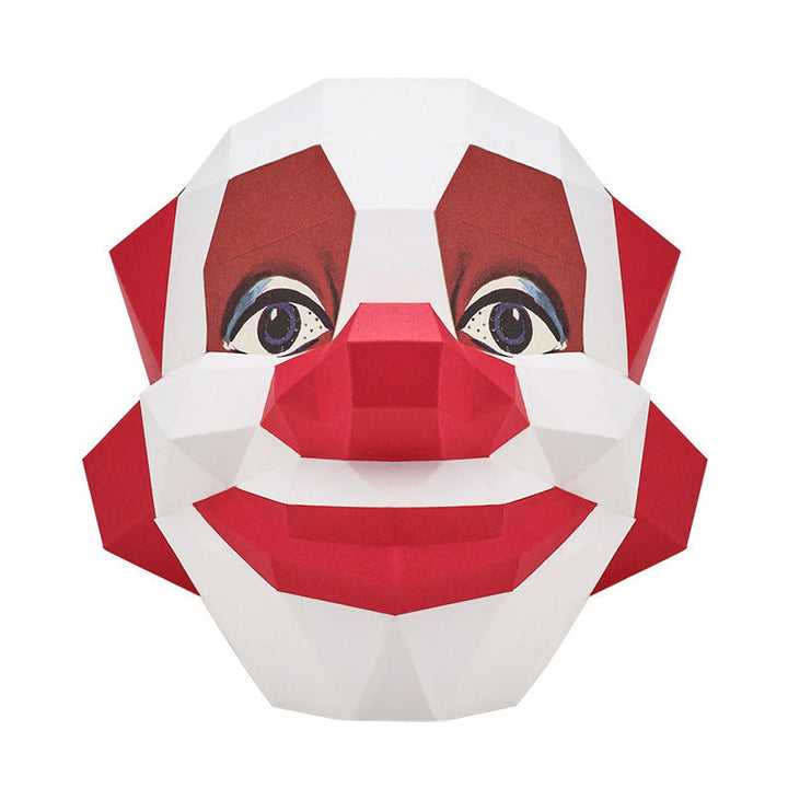 Halloween Smiling Creepy Clown Mask - Scary Cosplay Prop