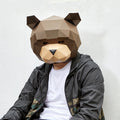 Halloween Smiling Teddy Bear Head Mask - DIY Craft Kit