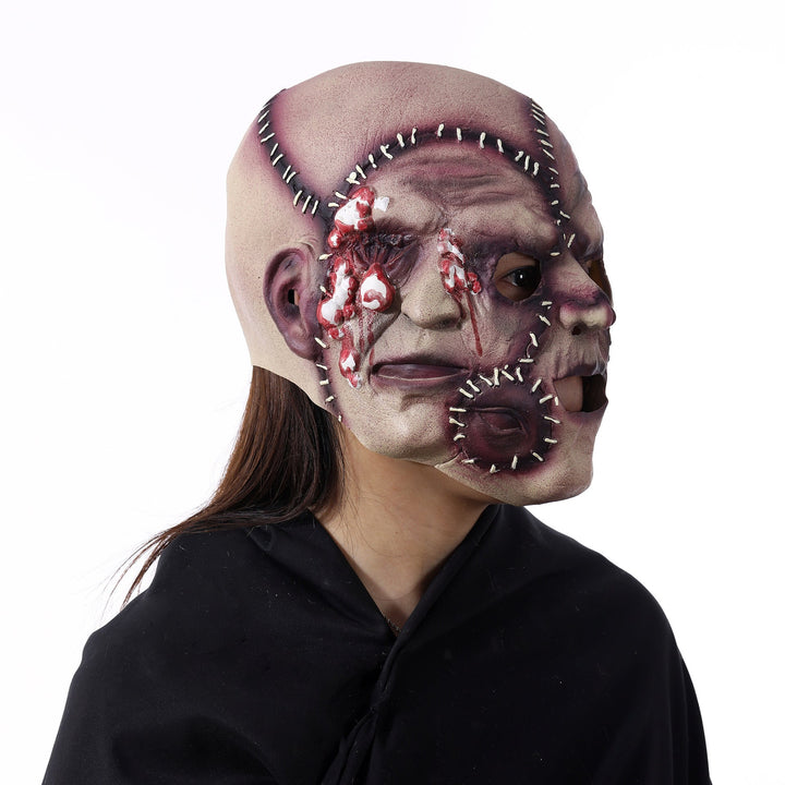 Halloween Three-Face Horror Mask - Realistic Latex Costume Prop