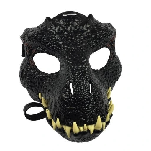 Halloween Velociraptor Dinosaur Mask - Moving Mouth Hood