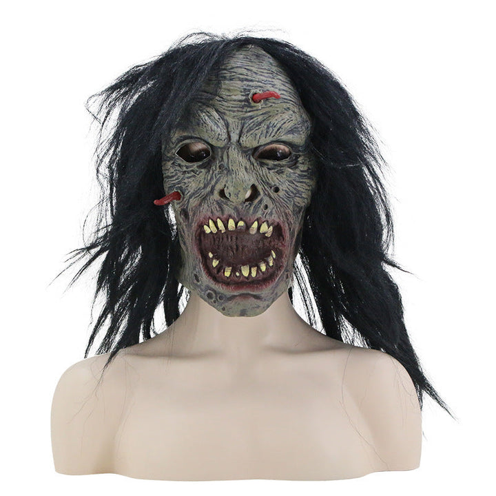 Halloween Worm Head Mask - Creepy Party Costume Accessory