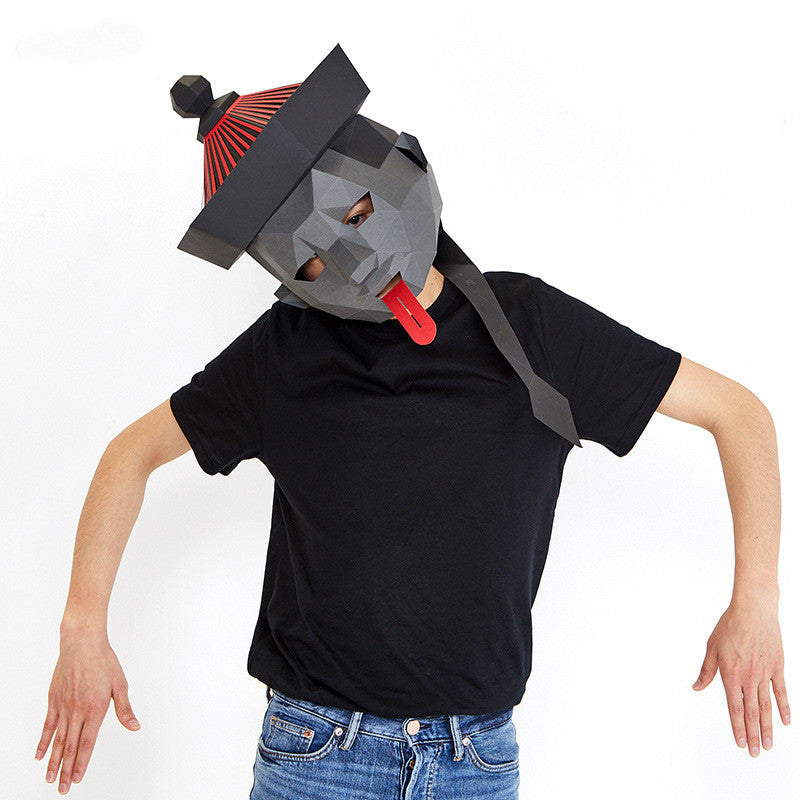Halloween Zombie Mask - DIY Paper Craft Scary Face Headpiece
