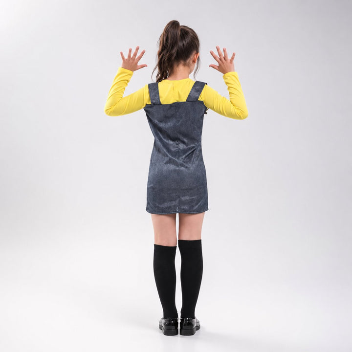 Kids' Minions Halloween Costume with Dress & Glasses