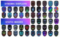 LED Halloween Mask with 50 Light Patterns - Gesture Control
