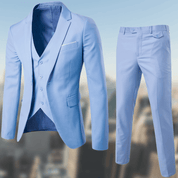 Men's 3-Piece Slim Fit Suit - Wedding & Formal - Blue