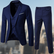 Men's 3-Piece Slim Fit Suit - Wedding & Formal - Navy