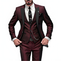 Men's 3-Piece Suit Set - Modern Slim Fit