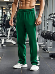 Men's Athletic Shorts - Breathable Drawstring Training Shorts - Green