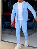 Men's Blazer & Chino Pants Set - Modern Casual