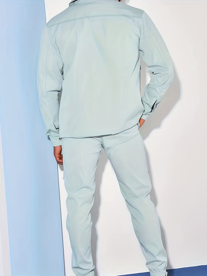 Men's Blazer & Chino Pants Set - Modern Casual