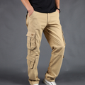 Men's Cargo Pants - Durable Straight Fit Outdoor Work Trousers