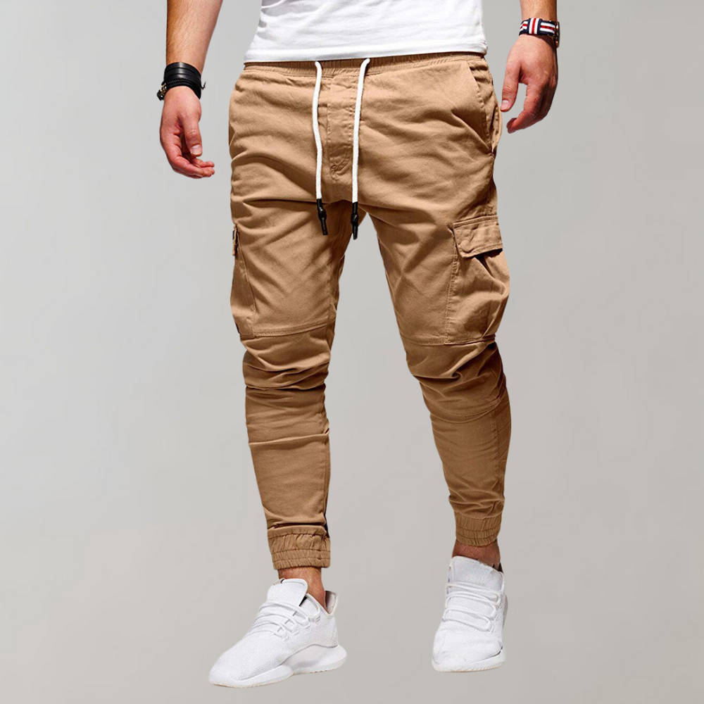 Men's Cargo Pants - Elastic Waist Workwear