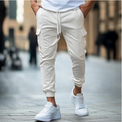 Men's Cargo Pants - Regular Fit Workwear - Beige