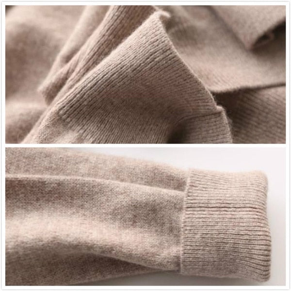 Men's Cashmere Crew Neck Sweater - Classic Knit