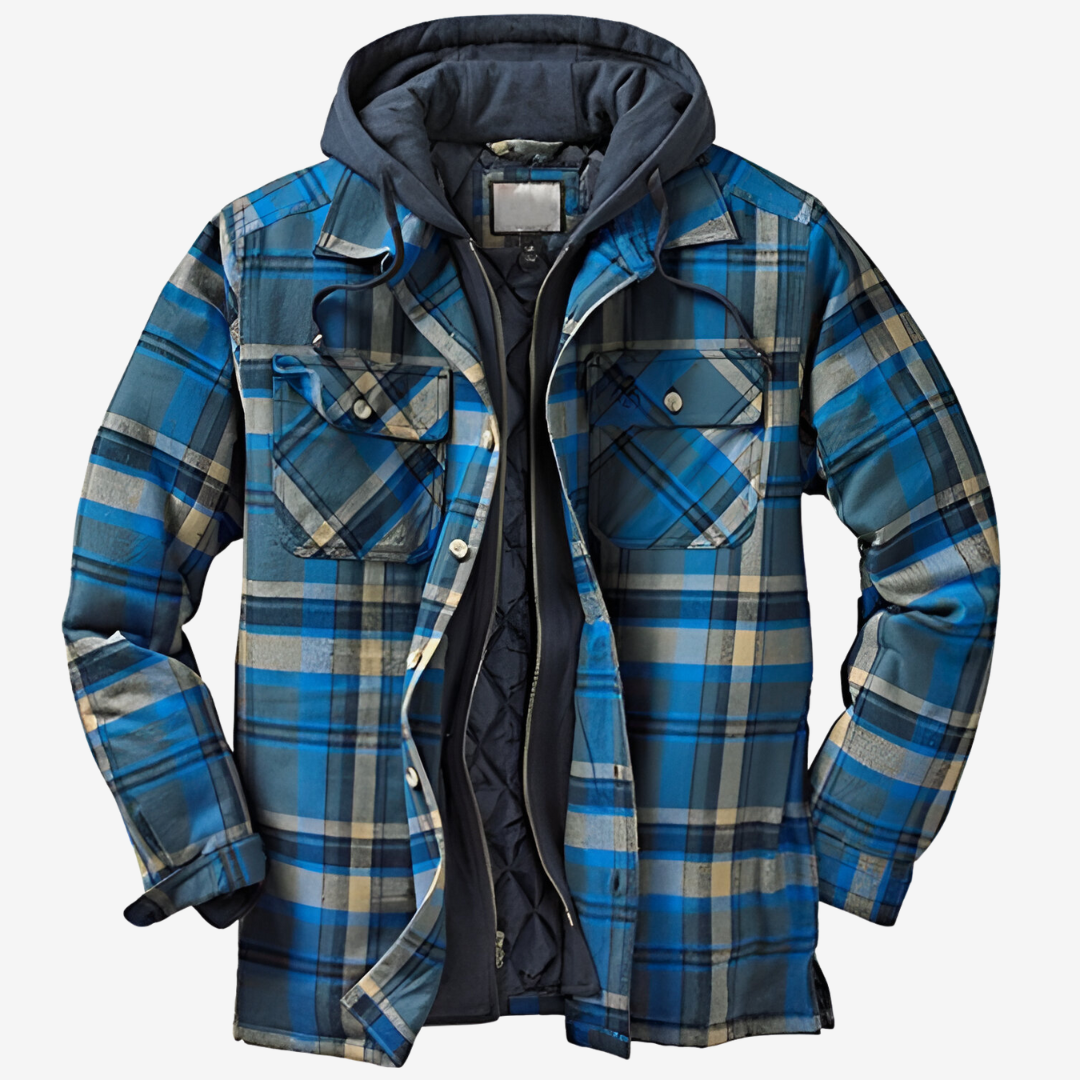 Men's Casual Jacket - Warm & Timeless Style - Blue