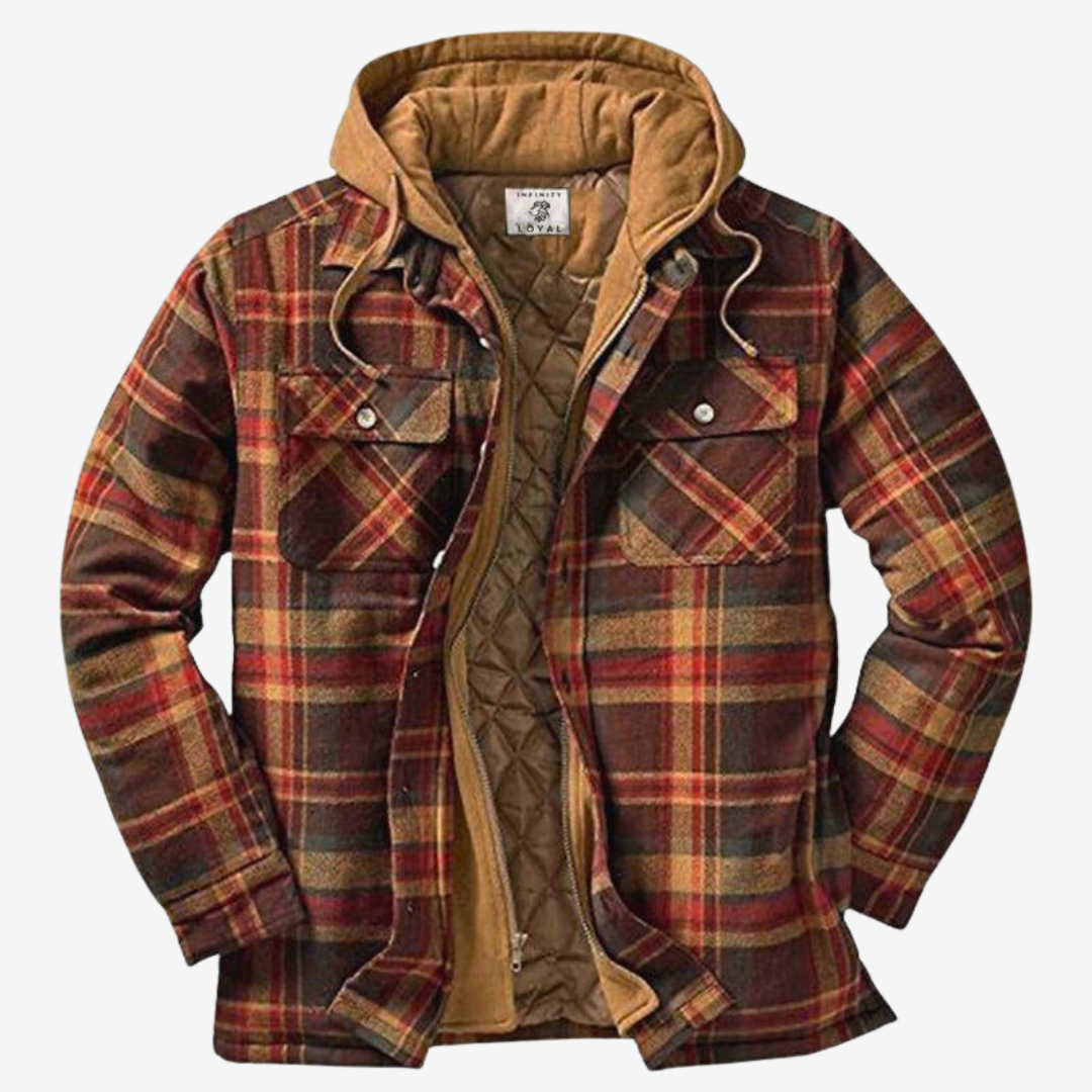 Men's Casual Jacket - Warm & Timeless Style - Brown