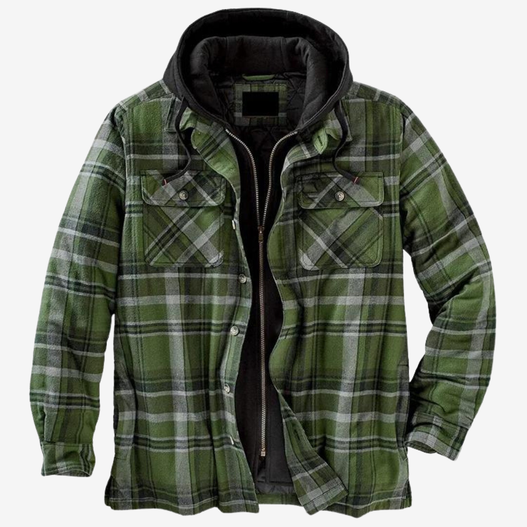 Men's Casual Jacket - Warm & Timeless Style - Green