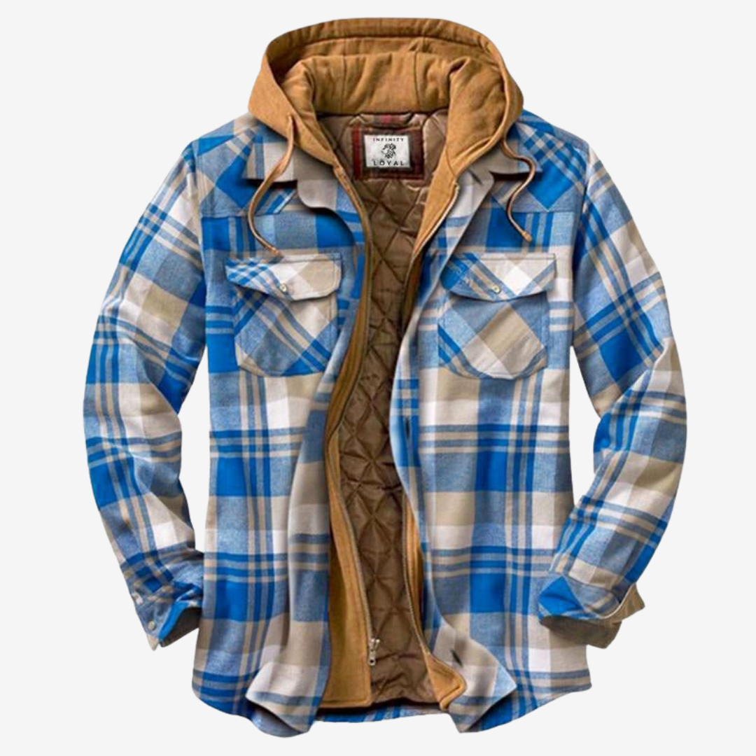 Men's Casual Jacket - Warm & Timeless Style - Light Blue