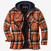 Men's Casual Jacket - Warm & Timeless Style - Orange