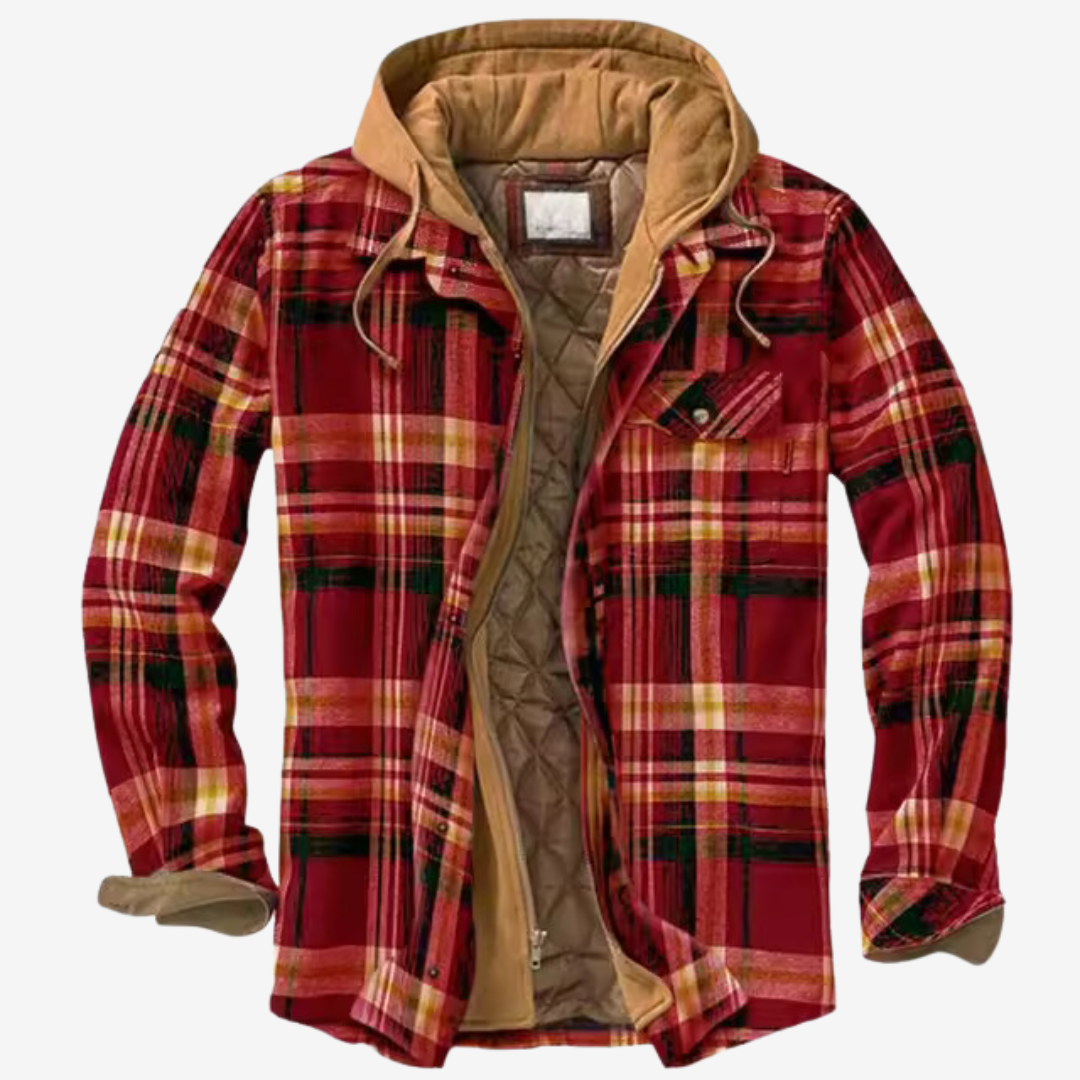 Men's Casual Jacket - Warm & Timeless Style - Red