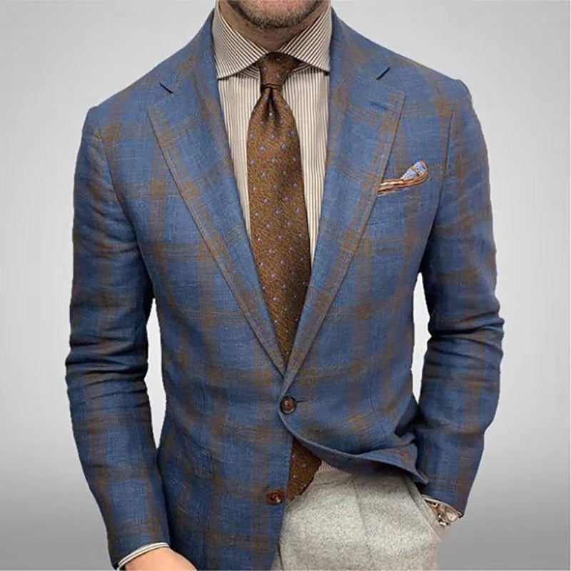 Men's Classic Blazer – Timeless Style & Comfortable Fit - Blue