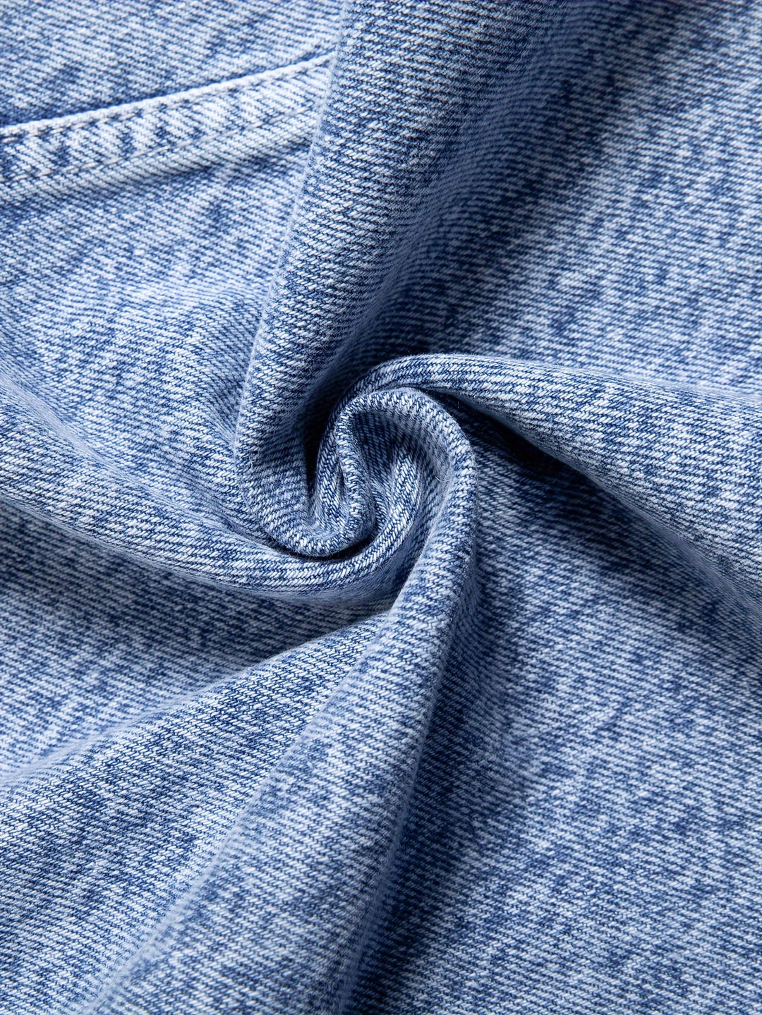 Men's Classic Denim Winter Jacket - Timeless Blue