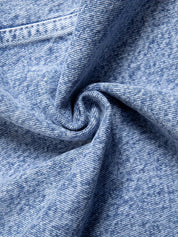 Men's Classic Denim Winter Jacket - Timeless Blue