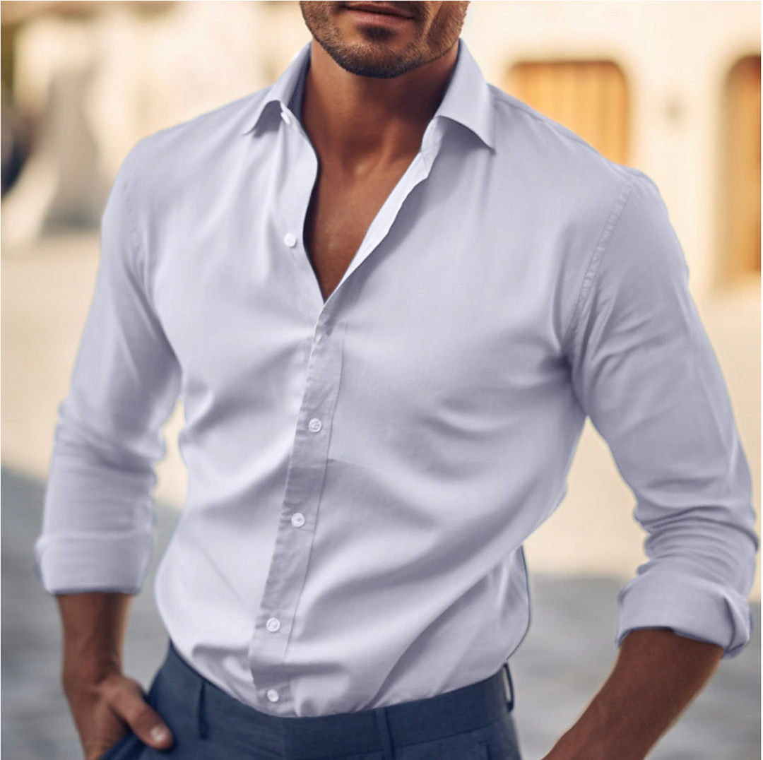 Men's Classic Dress Shirt - Tailored Fit - White