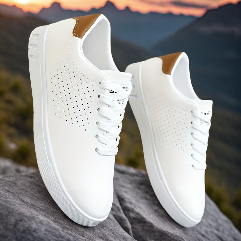 Men's Clean Low-Top Sneakers - White
