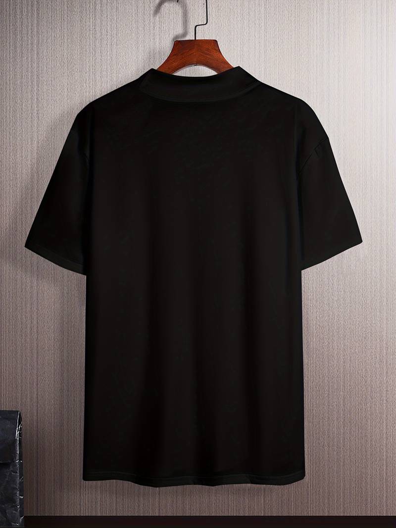 Men's Collared Short Sleeve T-Shirt - Slim Fit Cotton