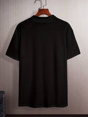 Men's Collared Short Sleeve T-Shirt - Slim Fit Cotton