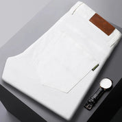 Men's Comfort Fit Denim Jeans - Classic Five-Color Collection - White