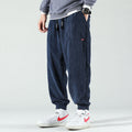 Men's Corduroy Cargo Pants - Relaxed Fit Casual