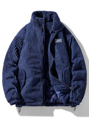 Men's Corduroy Jacket - Modern Tailored Fit - Blue