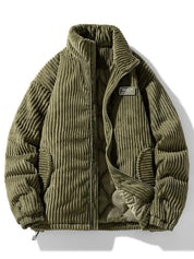 Men's Corduroy Jacket - Modern Tailored Fit - Green