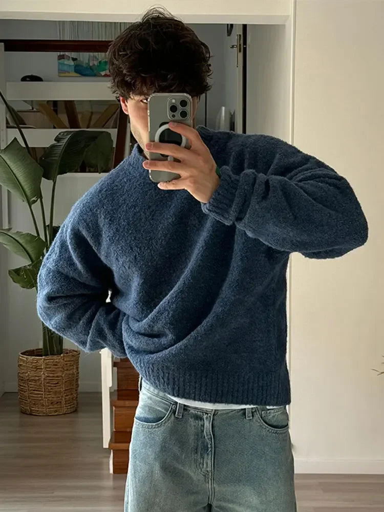 Men's Crew Neck Sweater - Classic Knit with Modern Fit