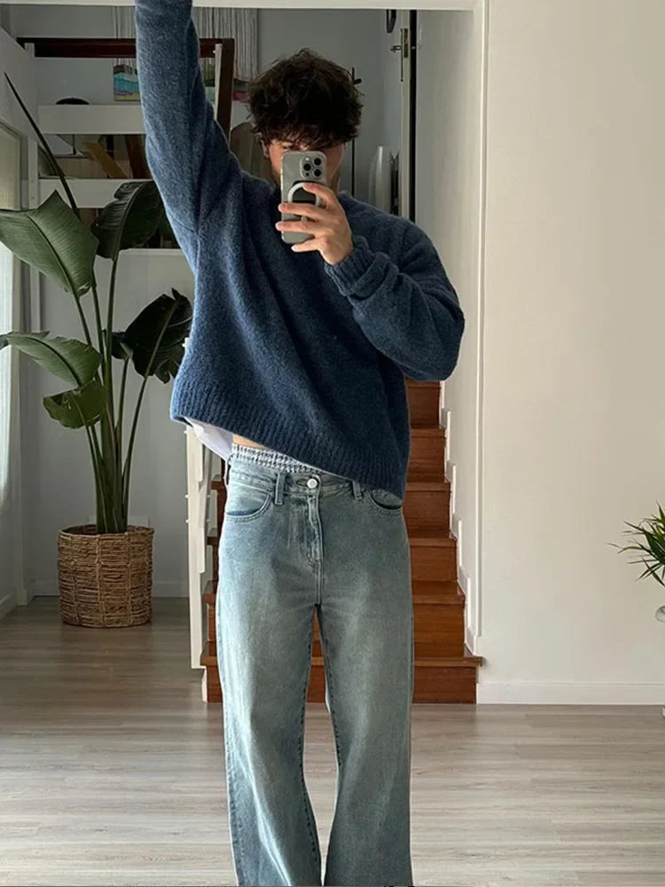 Men's Crew Neck Sweater - Classic Knit with Modern Fit