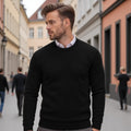 Men's Crew Neck Sweater - Solid Knit