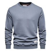 Men's Crew Neck Sweatshirt - Casual Comfort - Blue