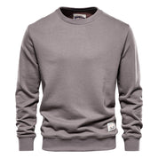 Men's Crew Neck Sweatshirt - Casual Comfort - Grey