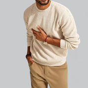 Men's Crew Neck Winter Sweater - Classic Comfort Knit