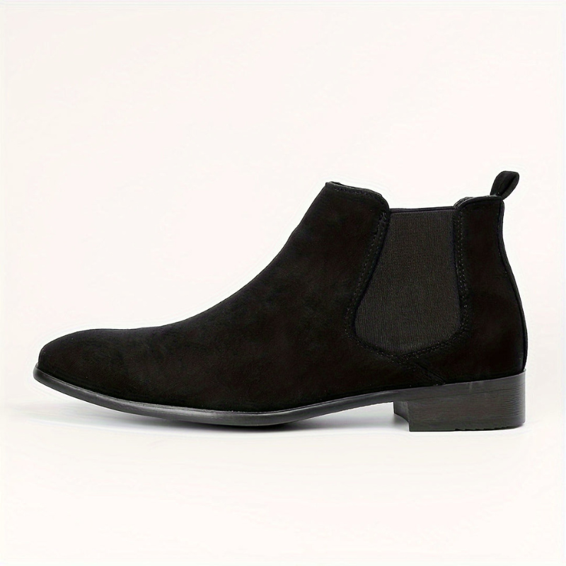 Men's Elastic Ankle Boots - Slip-On Comfort
