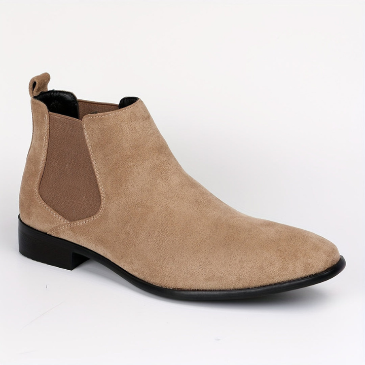 Men's Elastic Ankle Boots - Slip-On Comfort