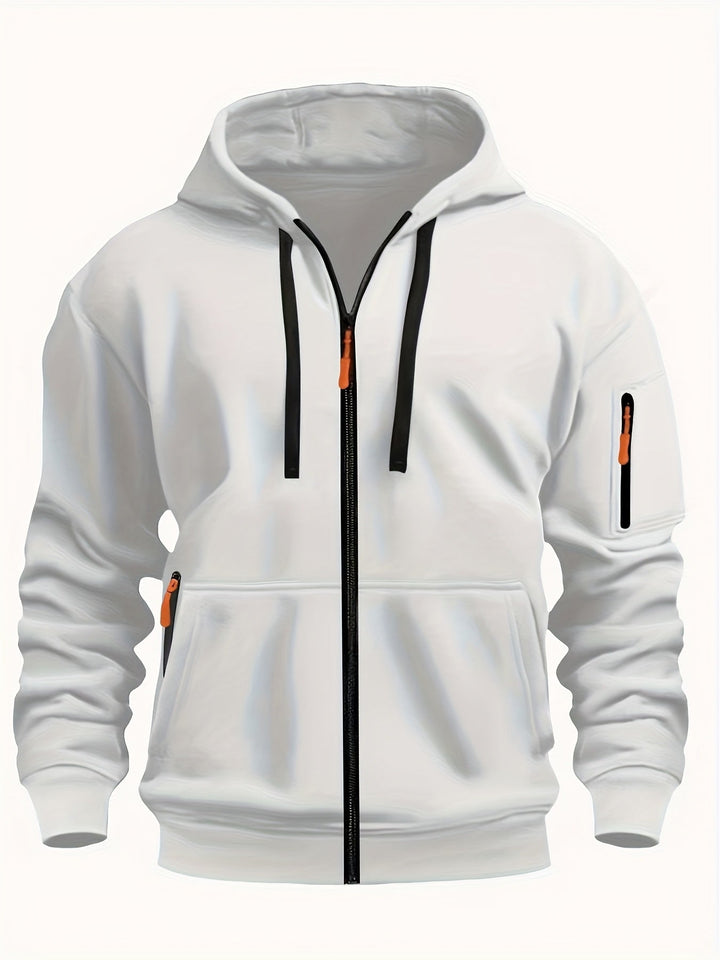 Men's Everyday Zip-Up Hoodie - Relaxed Fit