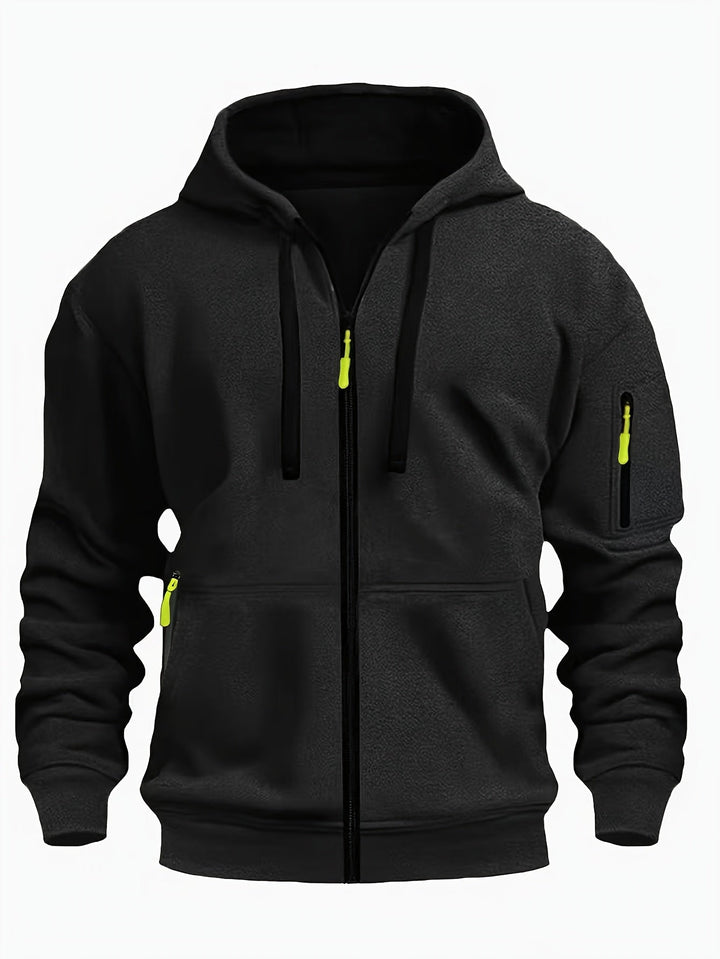 Men's Everyday Zip-Up Hoodie - Relaxed Fit